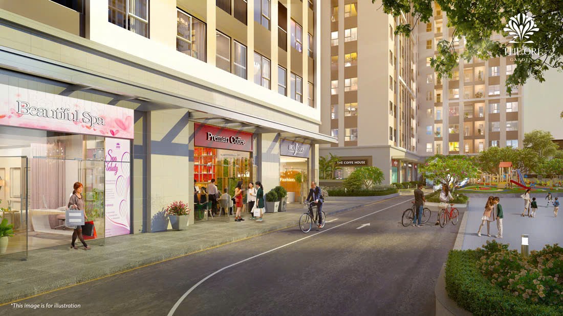 Bán shophouse The Ori Garden Đà Nẵng CT2-CH01.09 – View nội khu và bể bơi, giá 2.3 tỷ