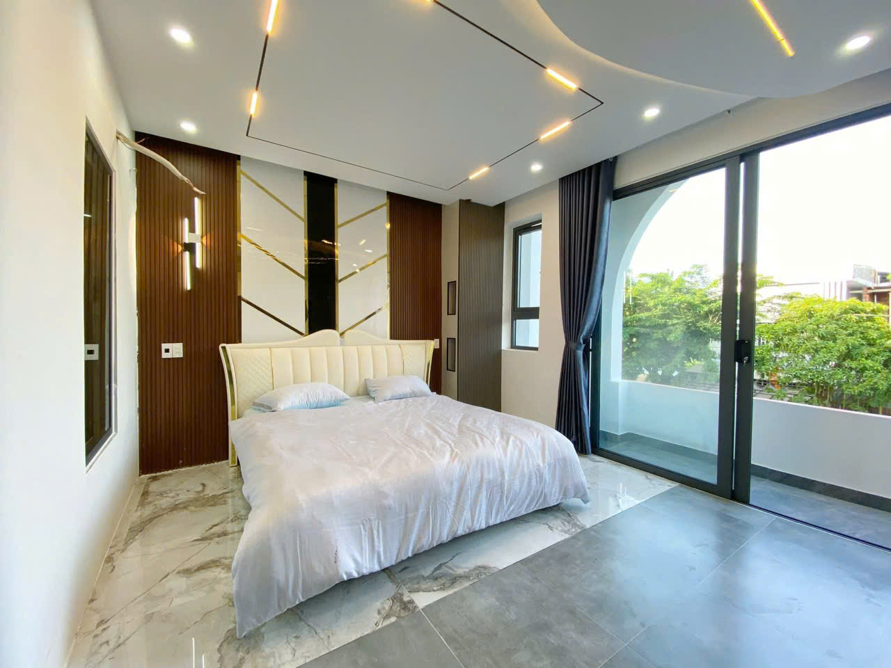 Phòng ngủ nhà 3 mê Hòa Xuân