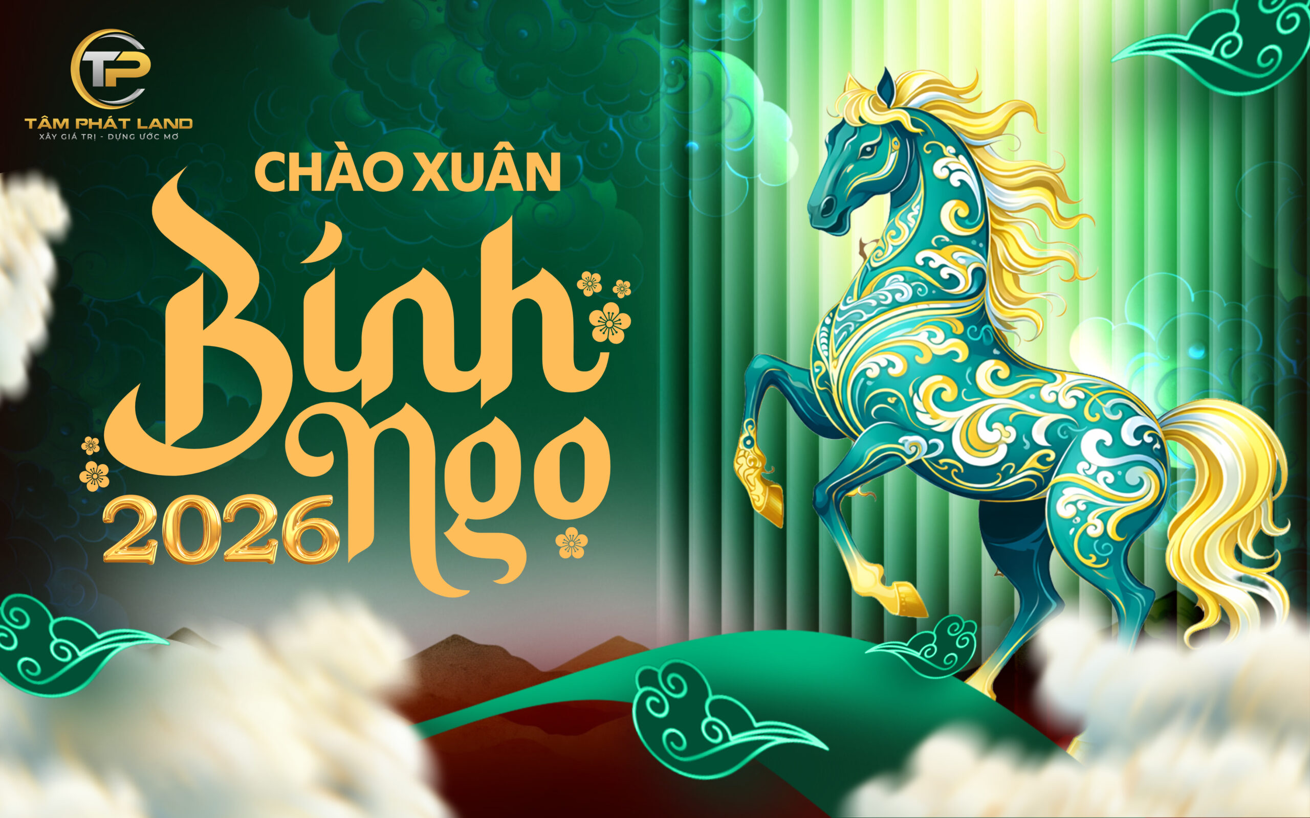 Khai xuân Bính Ngọ 2026 Tâm Phát Land