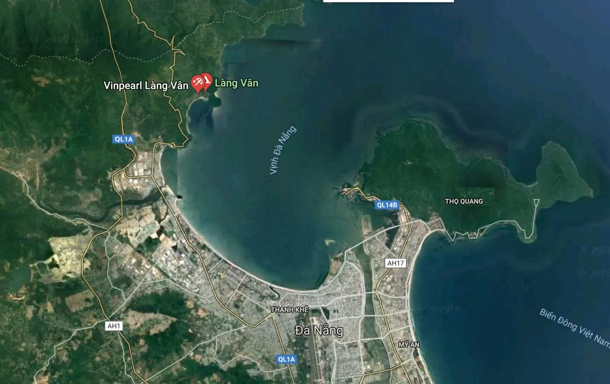 Vị trí dự án Vinhomes Làng Vân Đà Nẵng